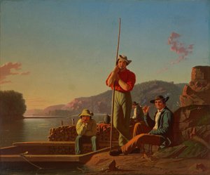 ウッドボート 作： George Caleb Bingham