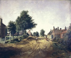 ホリーム・ビレッジ、ホルダーネス 1885年頃（油彩・キャンバス） 作： George Cammidge