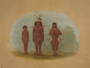 Chetibo 家族、18541869。 作： George Catlin