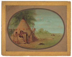 トイレのカラスの酋長 作： George Catlin