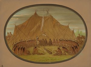 犬のごちそう - スー、18611869。 作： George Catlin