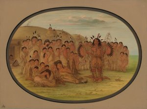 マンダンの薬師、18611869。 作： George Catlin