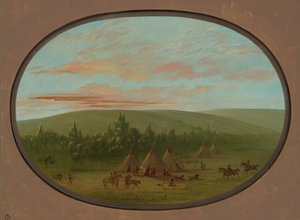 スー族の村、18611869。