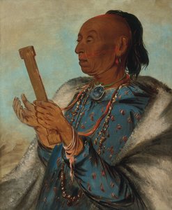Ah-tón-we-tuck、ニワトリの七面鳥、祈りを繰り返す、1830 年。