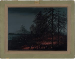 スー戦争党のビバーク 作： George Catlin