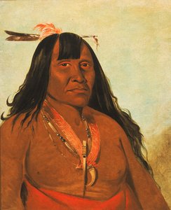 ボンソンジー、ニューファイア、バンドチーフ、1834. 作： George Catlin