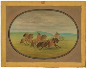 コマンチの馬術 作： George Catlin