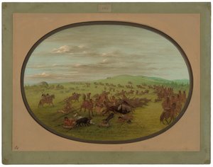 カマンチの移動 作： George Catlin