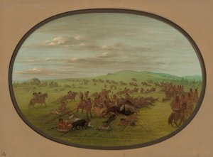 カマンチの移動、18611869。 作： George Catlin