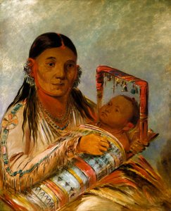 ノット・トゥ・ウェイの妻、チェー・ア・カ・チェー 作： George Catlin