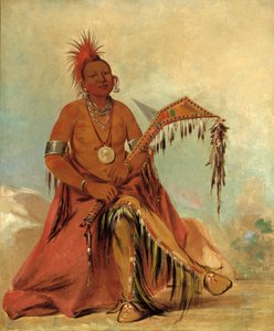 クラー・モント、部族の初代族長 作： George Catlin