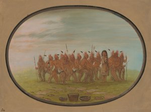 ベルダッシュに合わせて踊る - Saukie、18611869。 作： George Catlin