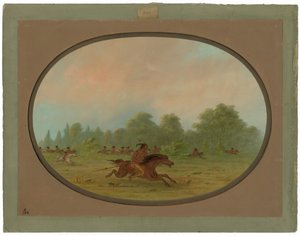 コマンチ戦争党の汚職 作： George Catlin