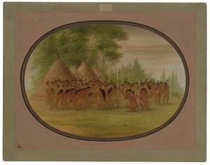 イーグルダンス - チョクトー 作： George Catlin