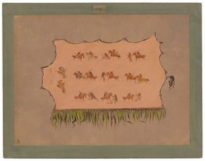 チーフフォーメンズローブの複製 - マンダン 作： George Catlin