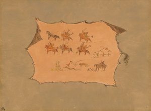 ポーニー医師のローブの複製、18611869。 作： George Catlin