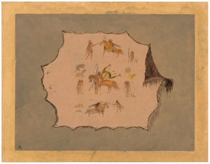 素晴らしいプロフェッショナルなデザインのポーニー医師のローブの複製 作： George Catlin