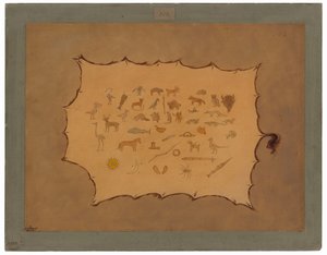 Ojibbeway ローブの複製 作： George Catlin