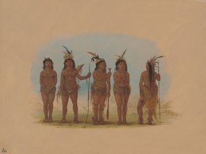 5 カリブ インディアン、1854-1869 年。 作： George Catlin