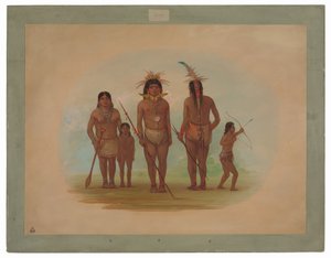 5人のイキト・インディアン 作： George Catlin