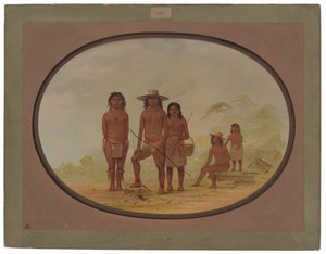 五人のマヤ・インディアン 作： George Catlin