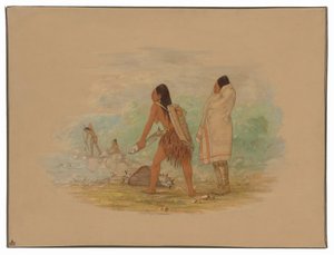 フラットヘッドインディアン 作： George Catlin