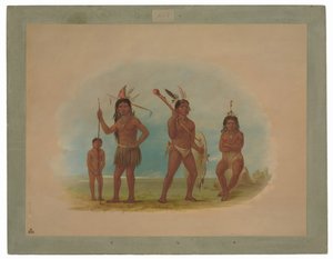 4 人のアラワク族インディアン 作： George Catlin