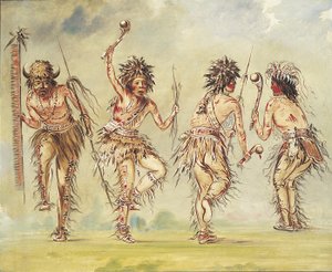 4人のダンサー 作： George Catlin