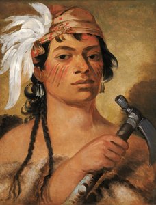 グッドハンター、戦士、1831年。 作： George Catlin