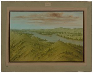 ミズーリ州アッパー州、グラッシー ブラフス 作： George Catlin