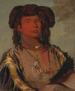 ハ・ウォン・ジェ・タ、ワン・ホーン、ミニコンジュー族の族長 作： George Catlin