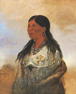 ホン・ジェ・ア・プト・オ、ベアキャッチャーの妻 作： George Catlin