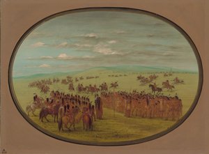競馬 - ミナタリース、18611869。 作： George Catlin