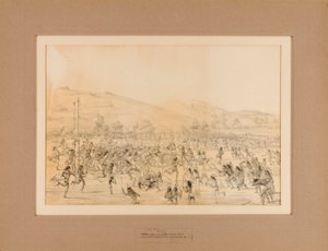 インディアンの球児たち--第23号 作： George Catlin
