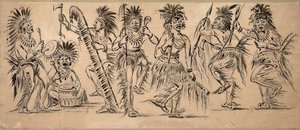 インドのダンサー 作： George Catlin
