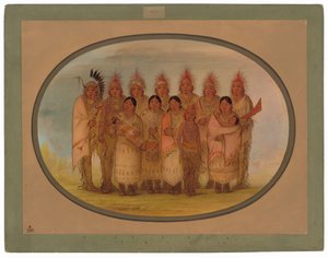 ロンドンとパリを訪れたアイオワ族インディアン 作： George Catlin