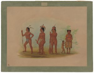 クラットソップ インディアンズ 作： George Catlin