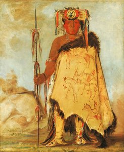 La-wée-re-coo-re-shaw-wee、陸軍長官、共和党​​ポーニー、1832 年。 作： George Catlin