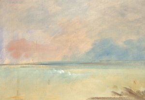 風景の背景、1846-1848。
