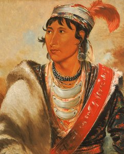 ラーシー、リッカー、クリーク ビリーと呼ばれる、1838 年。 作： George Catlin