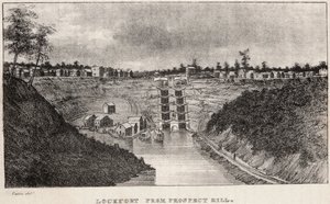 プロスペクトヒルからのロックポート 作： George Catlin