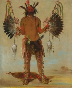 Mah-tó-he-ha、老熊、薬師、1832 年。 作： George Catlin