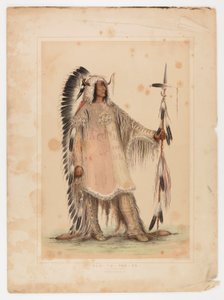 マンダンの酋長マ・ト・パ 作： George Catlin