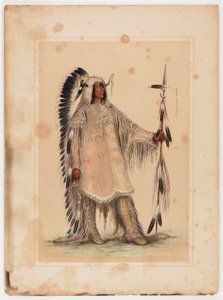 マンダンの酋長マ・ト・パ 作： George Catlin
