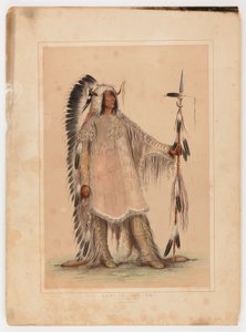 マンダンの酋長マ・ト・パ 作： George Catlin