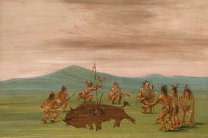 スー族のメディスン バッファロー、1837～1839 年。 作： George Catlin