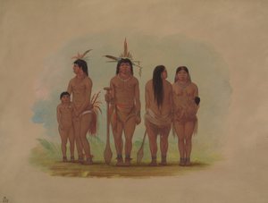 パヤグアス族のメンバー、18541869。 作： George Catlin