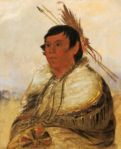 Ni-a-co-mo、勇敢な足で固定、1830. 作： George Catlin