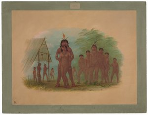 オレホナ・インディアンズ 作： George Catlin