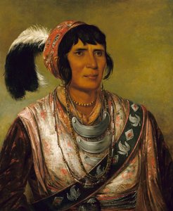 オス・セ・オ・ラ、黒い酒、偉大な戦士 作： George Catlin